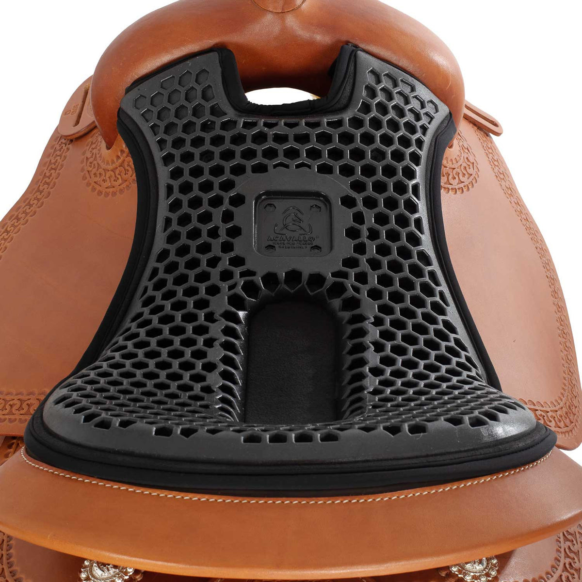Acavallo Ortho-Coccyx Seat Saver Western Hexagonal Gel-Out Dri-Lex 20mm