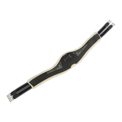 Jumping girth Classic gel PVC detachable faux sheepskin.