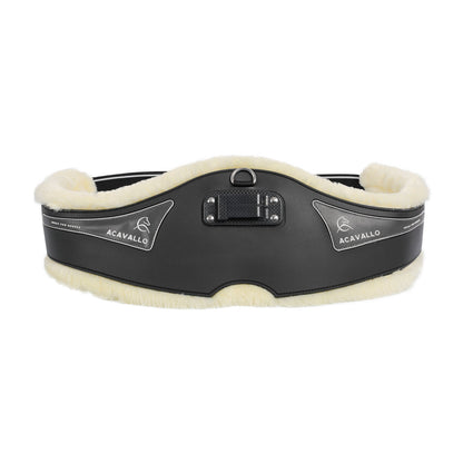 Acavallo Jumping Girth Classic Gel PVC Detachable Faux Sheepskin