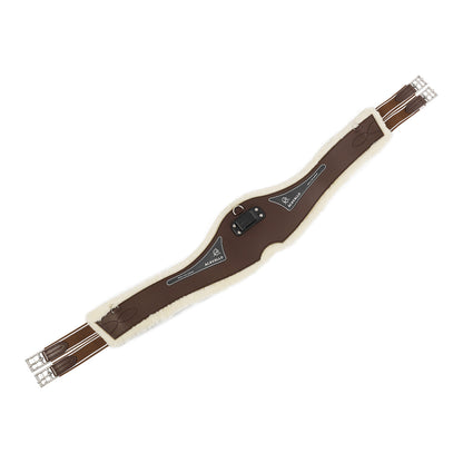 Jumping girth Classic gel PVC detachable faux sheepskin.