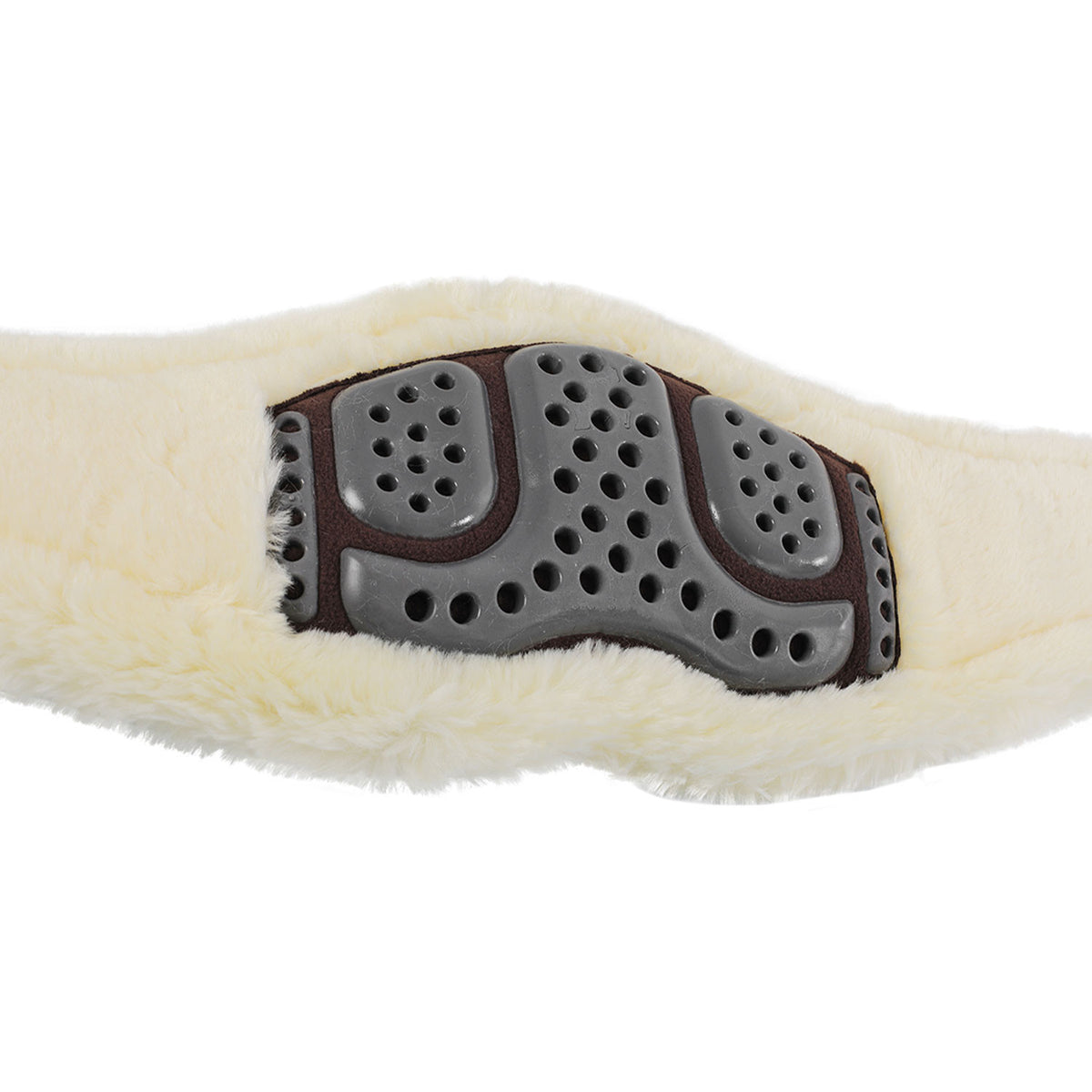 Acavallo Jumping Girth Classic Gel PVC Detachable Faux Sheepskin