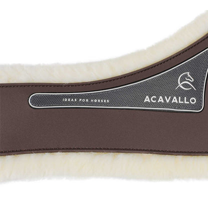 Acavallo Jumping Girth Classic Gel PVC Detachable Faux Sheepskin