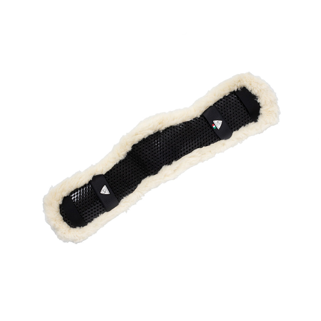 Shaped girth sleeve Classic gel faux sheepskin.