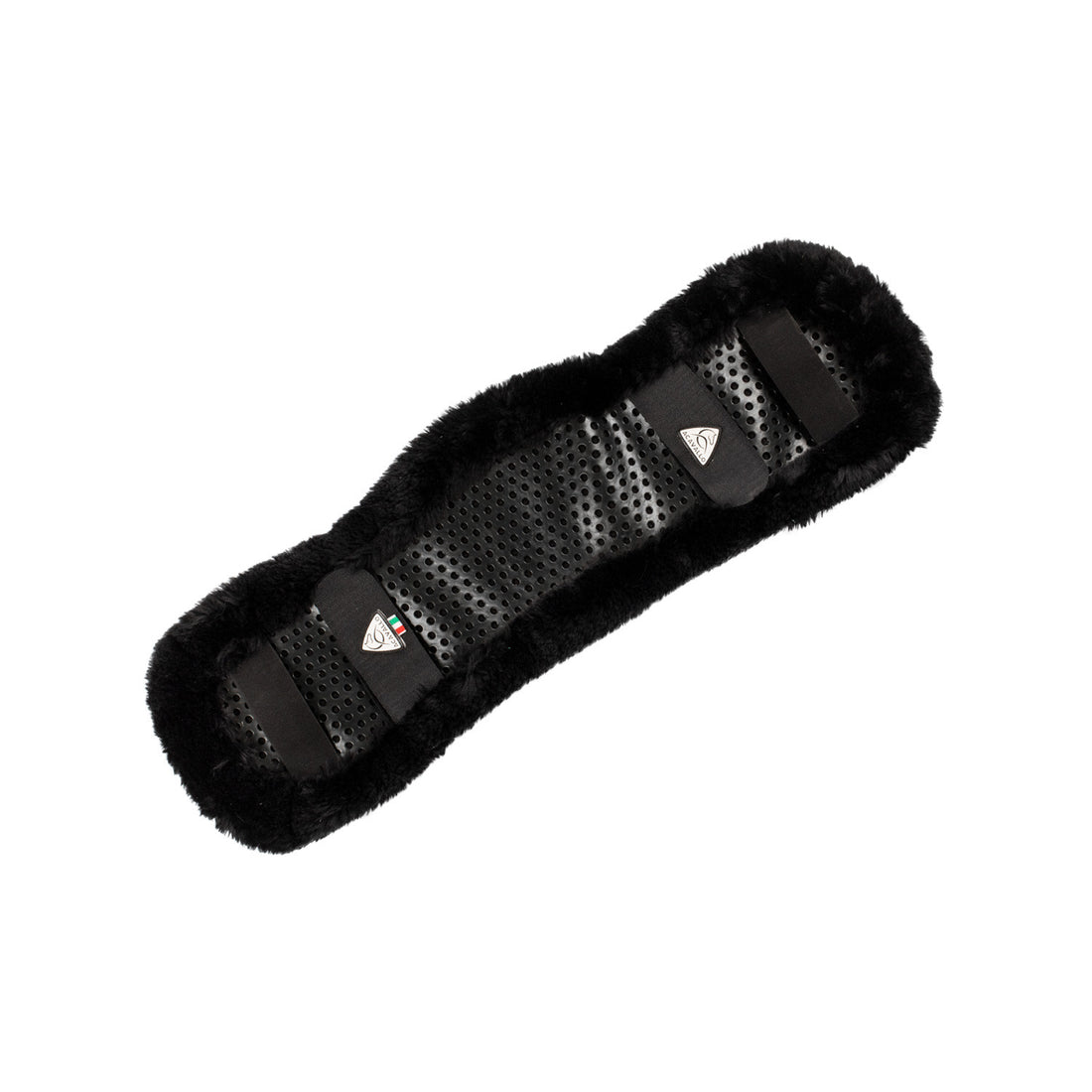 Shaped girth sleeve Classic gel faux sheepskin.