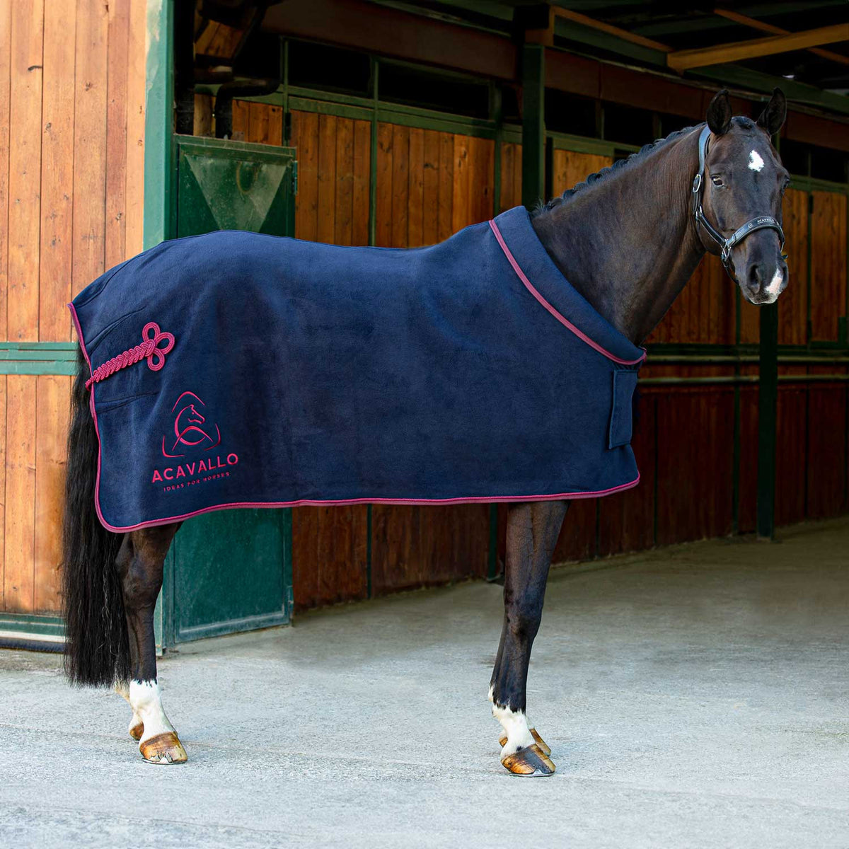 Acavallo Fleece Stable Rug Padded Collar 800g