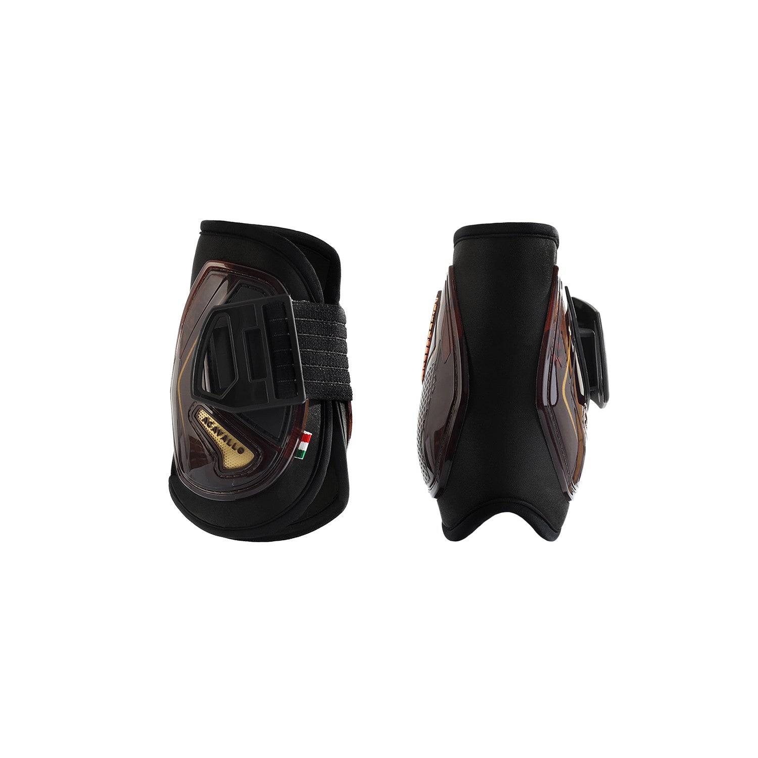 Opera fetlock boots E-click fastening.