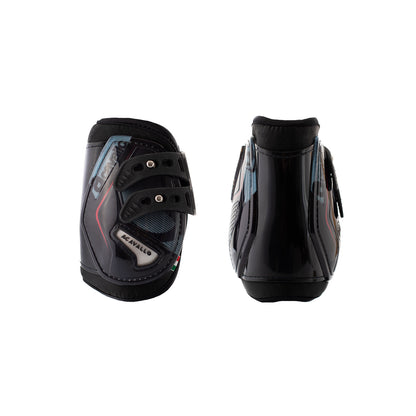 Opera fetlock boots elastic and button fastening.