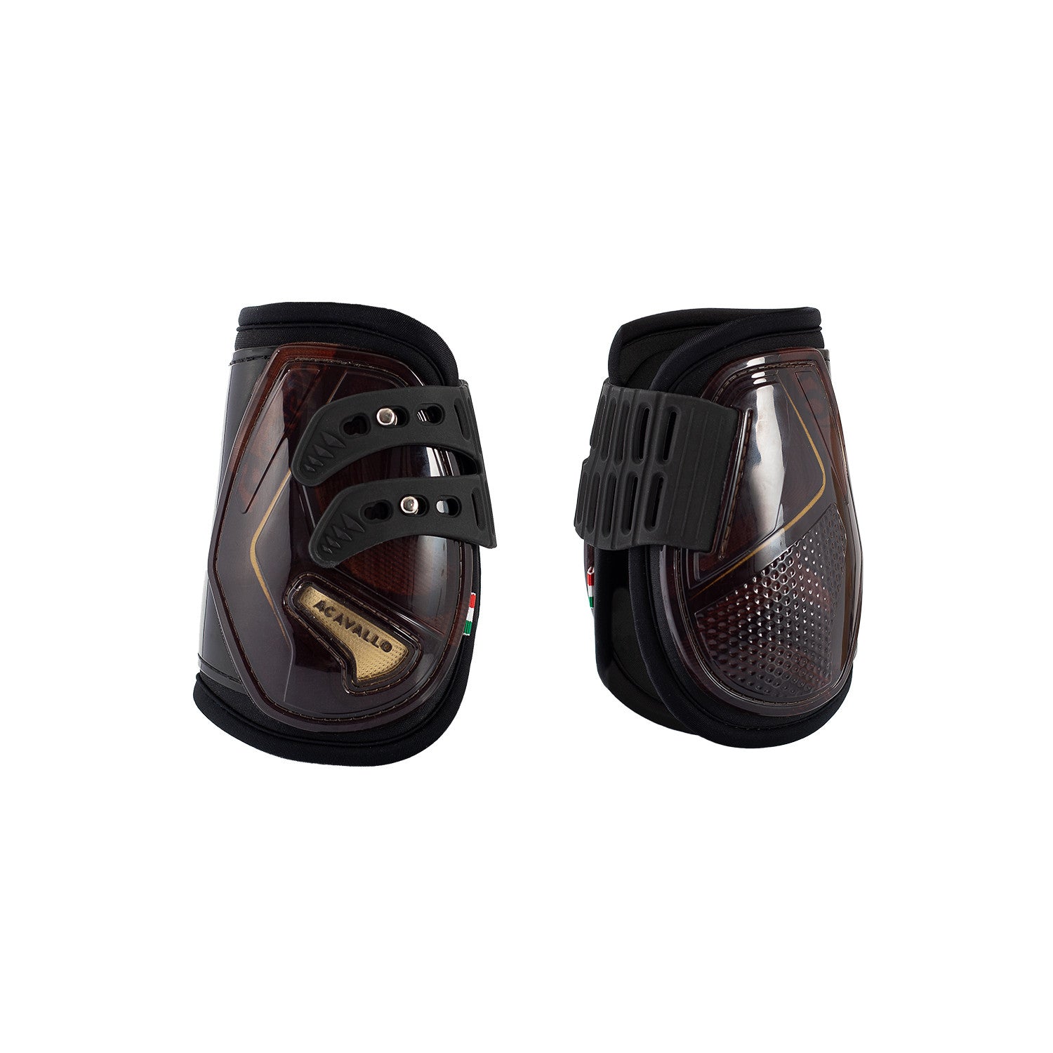Opera fetlock boots elastic and button fastening.