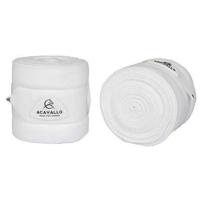 Fleece exercise bandages hook-and-loop closure fastening.
