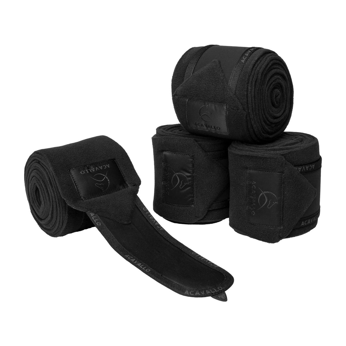 Anti-pilling fleece bandages hook-and-loop closure fastening.