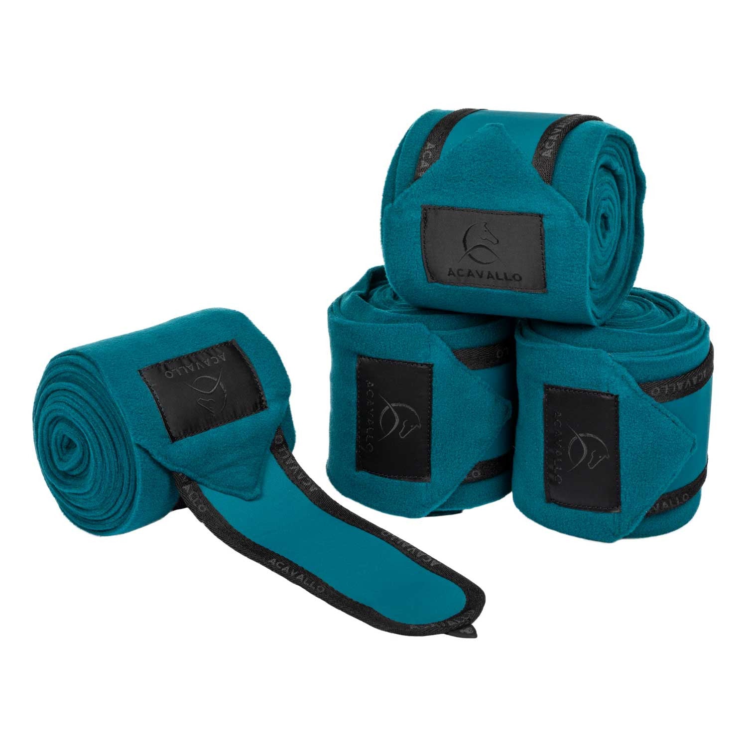 Anti-pilling fleece bandages hook-and-loop closure fastening.