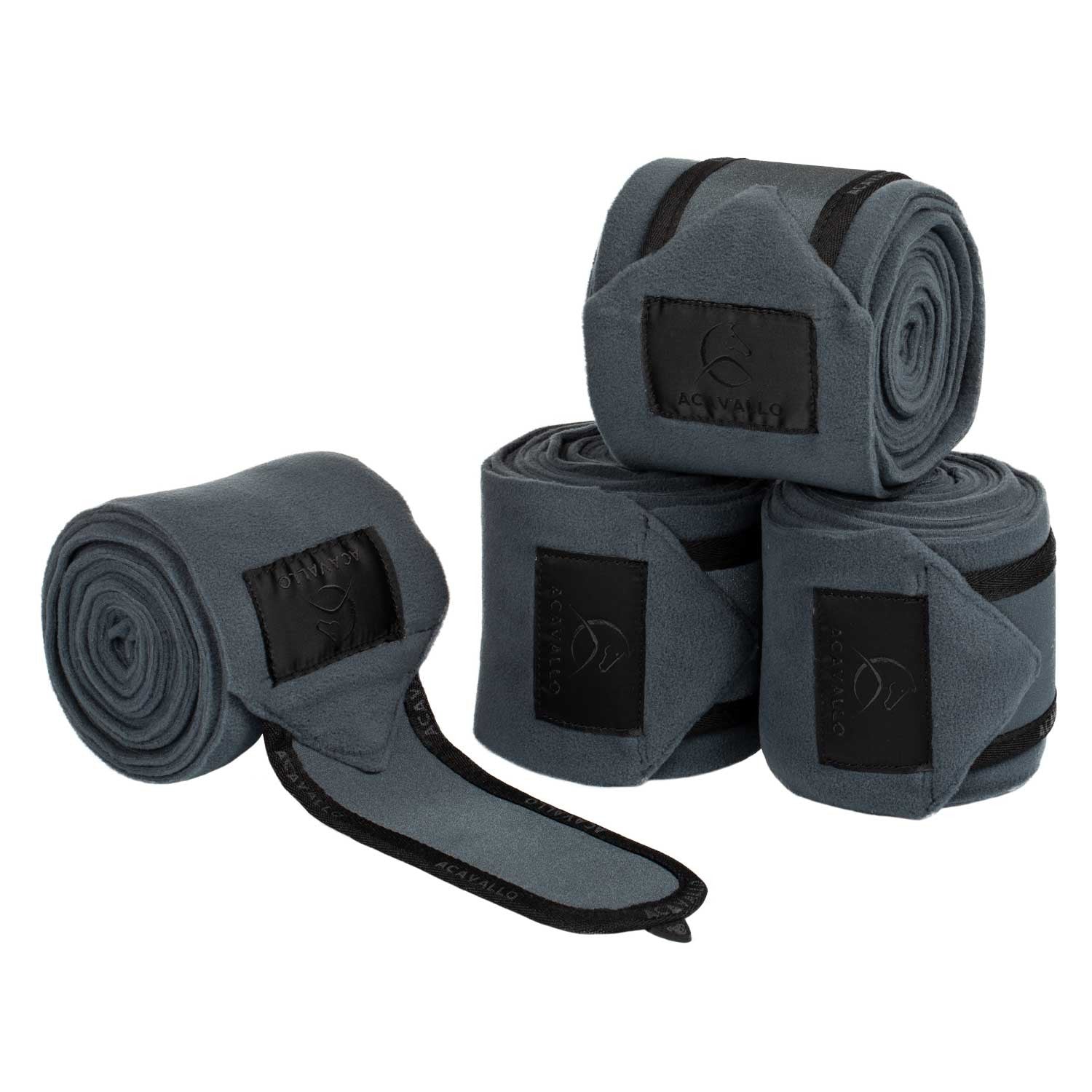 Anti-pilling fleece bandages hook-and-loop closure fastening.