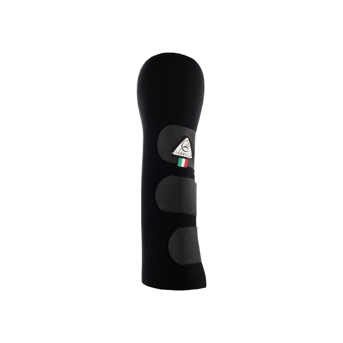 Gel tail guard with hook-and-loop closure.