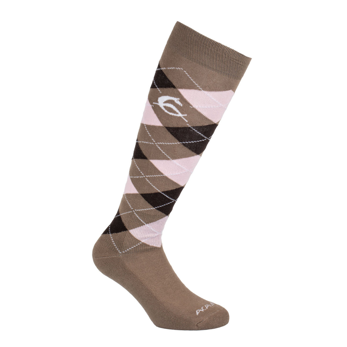 Acavallo Diamond Pattern Cotton Socks