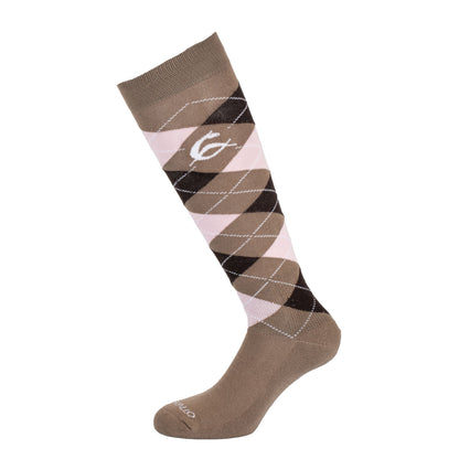 Acavallo Diamond Pattern Cotton Socks