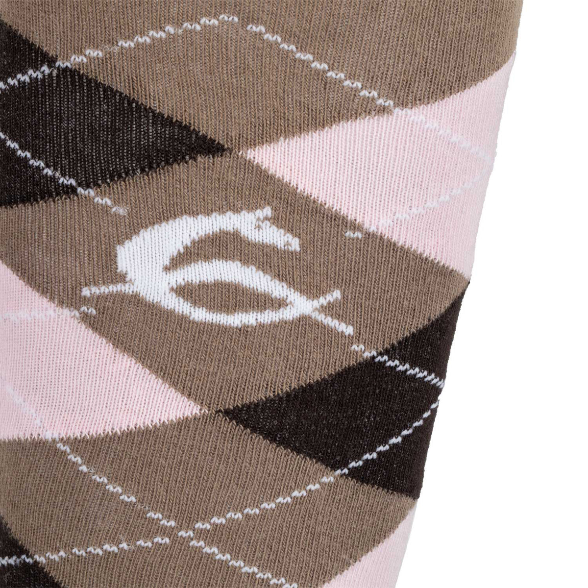 Acavallo Diamond Pattern Cotton Socks