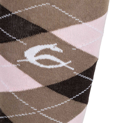 Acavallo Diamond Pattern Cotton Socks