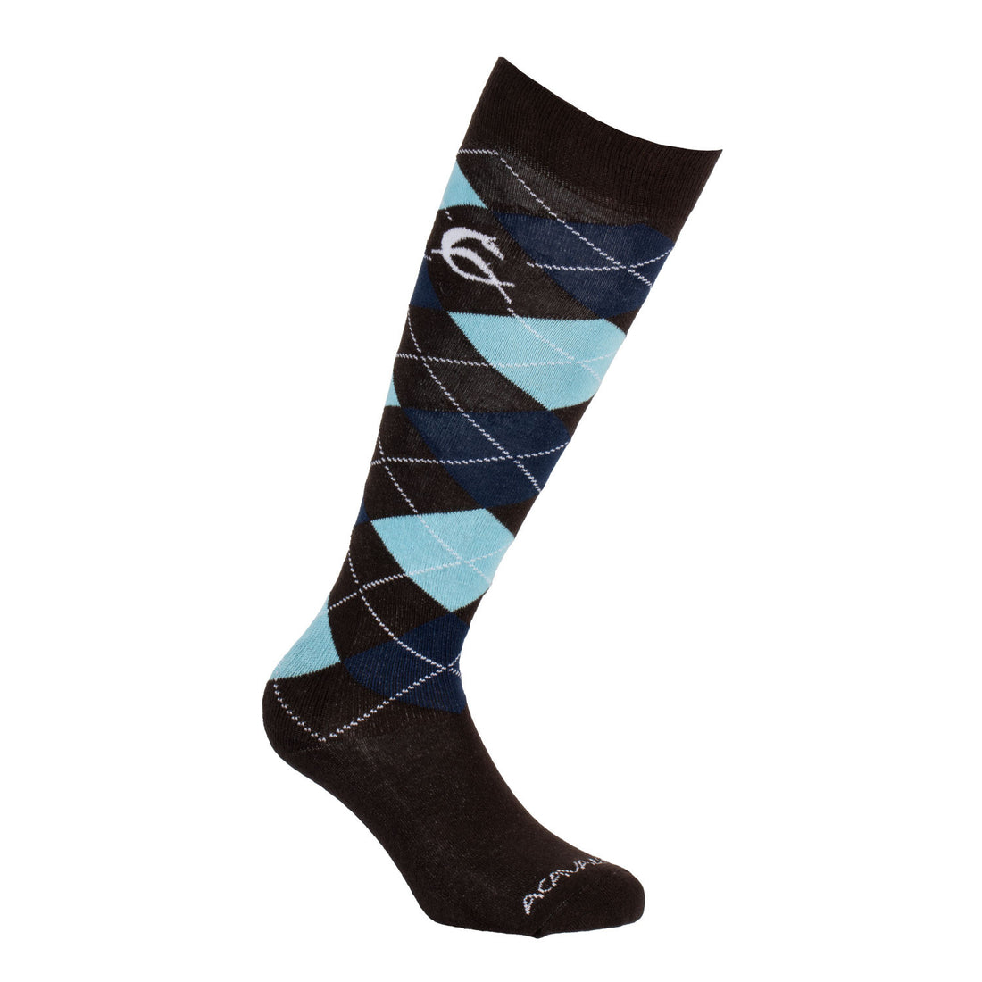 Diamond pattern cotton socks.