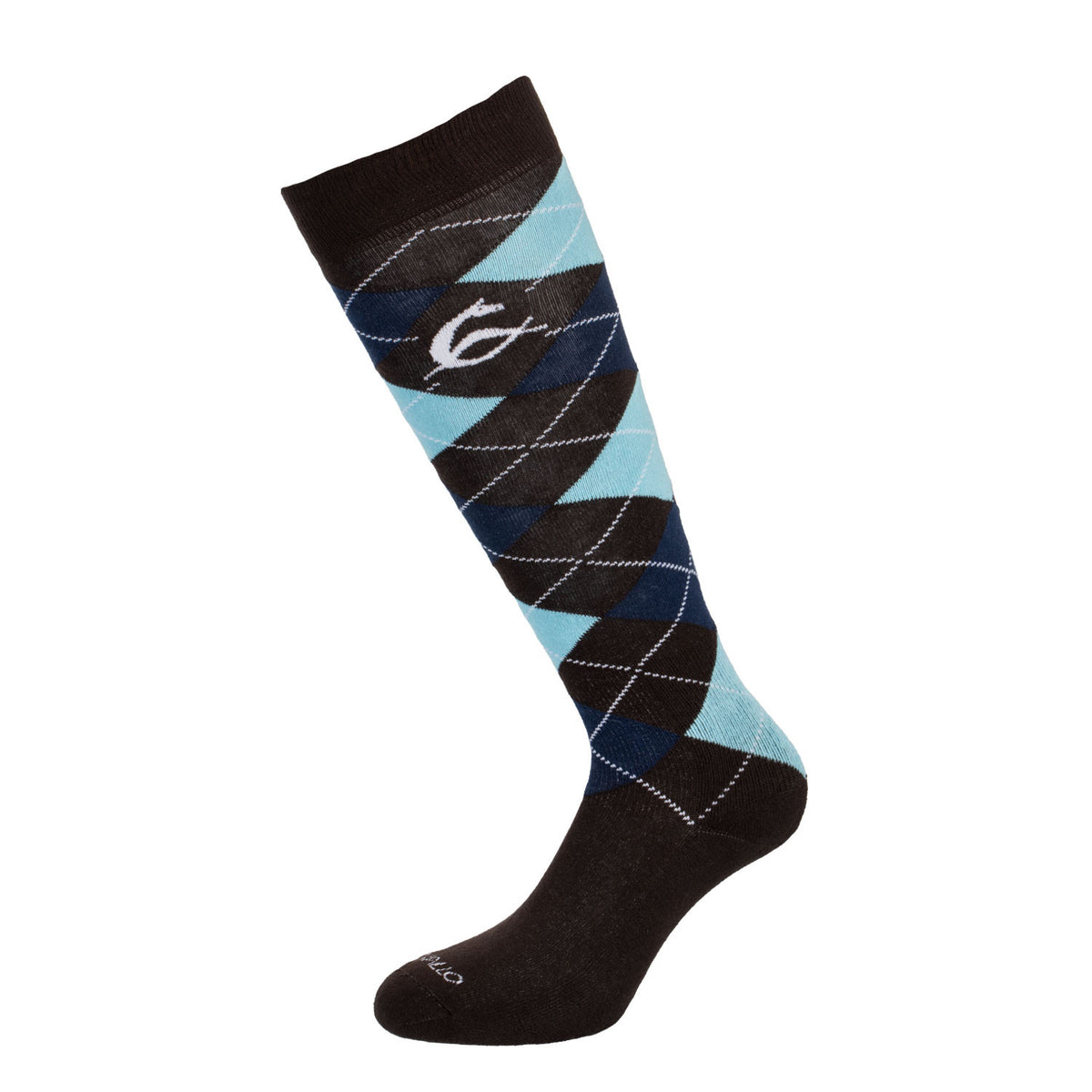 Acavallo Diamond Pattern Cotton Socks