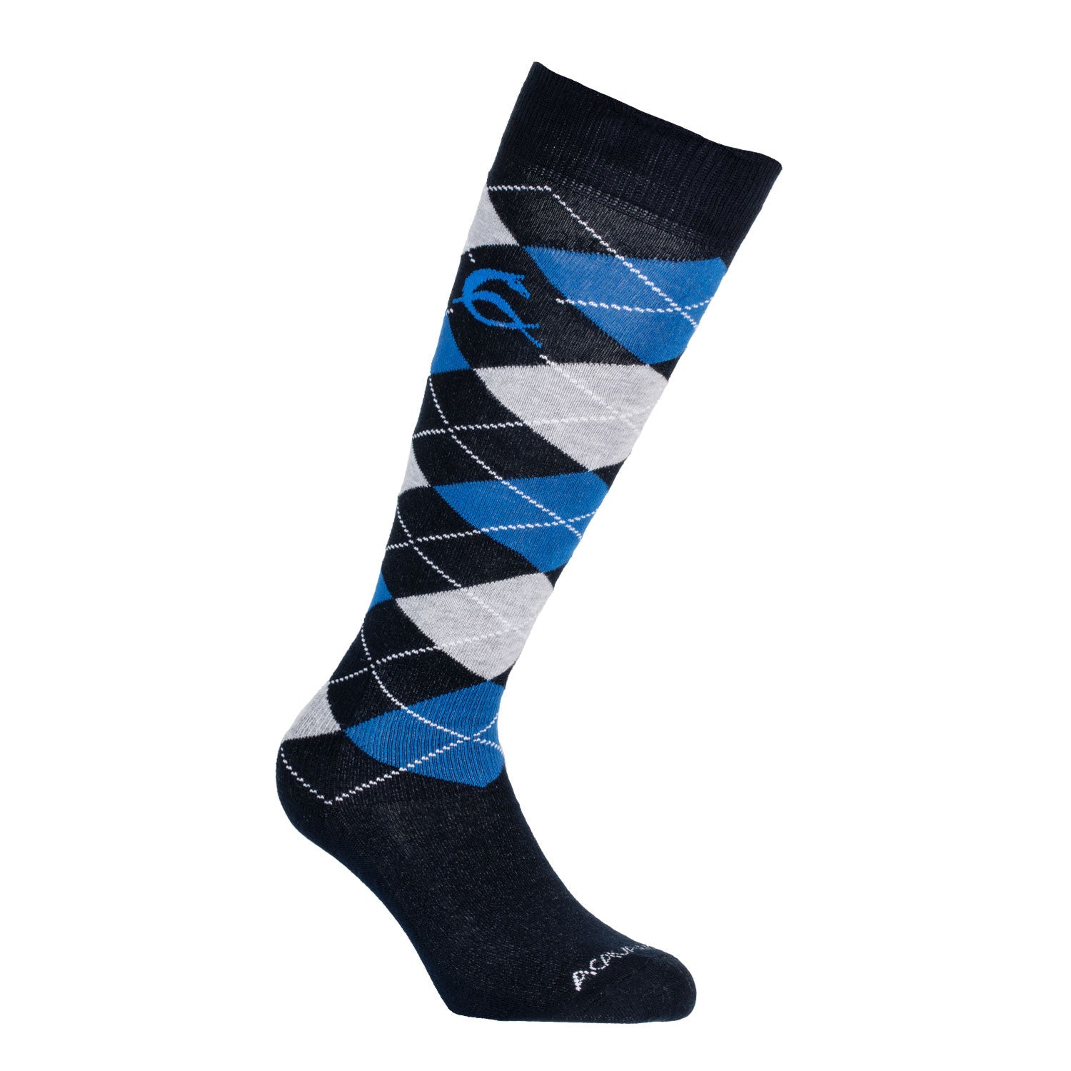 Diamond pattern cotton socks.