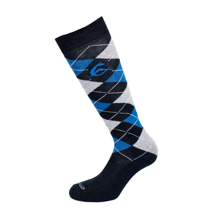 Acavallo Diamond Pattern Cotton Socks