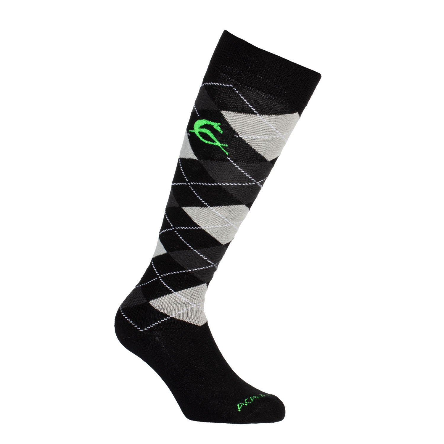 Diamond pattern cotton socks.