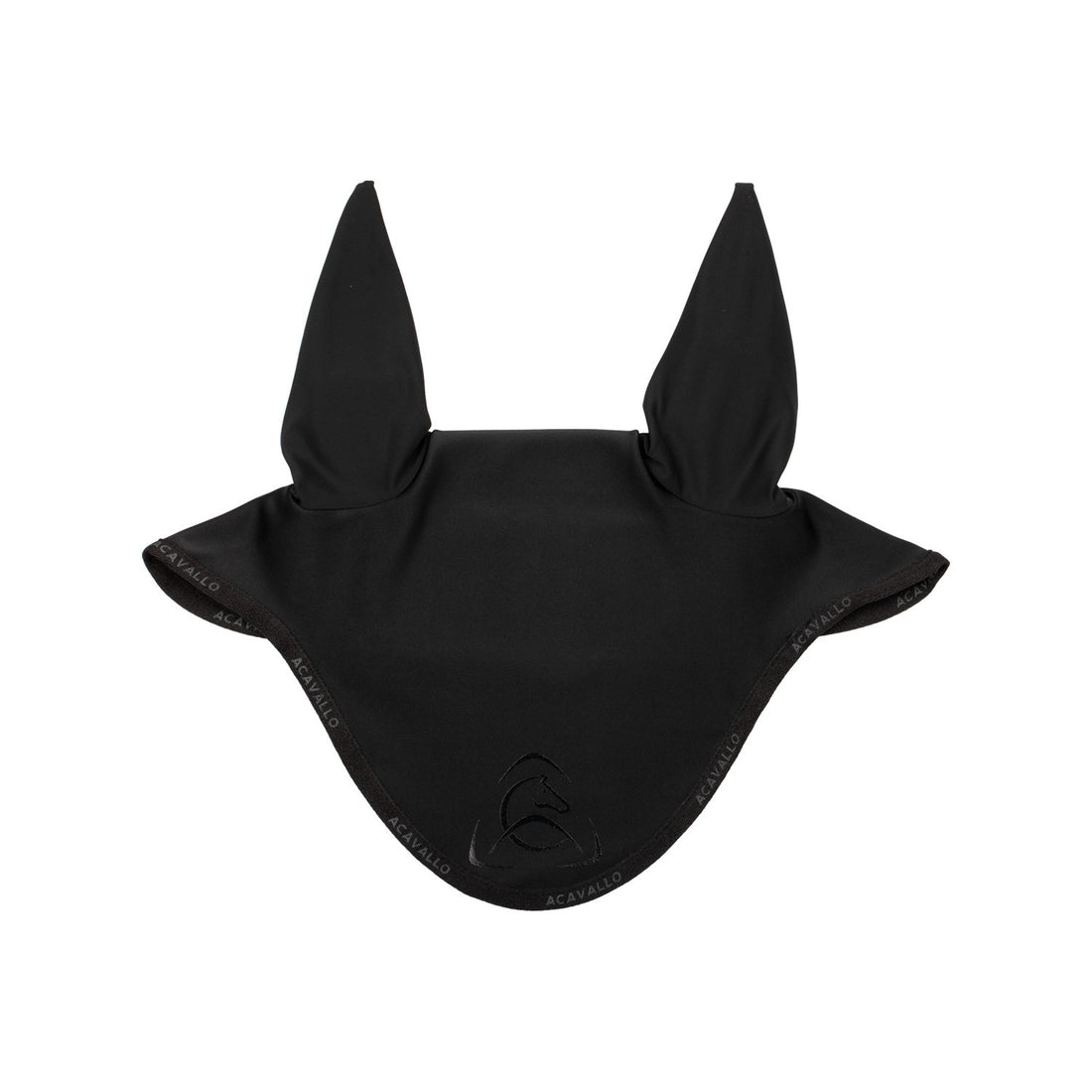 Elastane fly veil silicone logo.