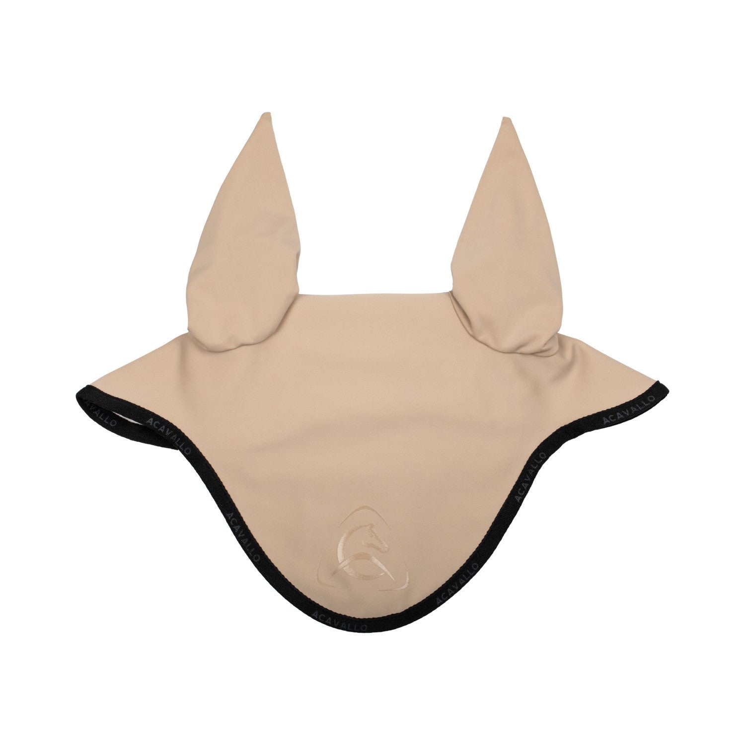 Elastane fly veil silicone logo.