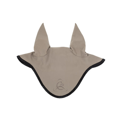 Elastane fly veil silicone logo.