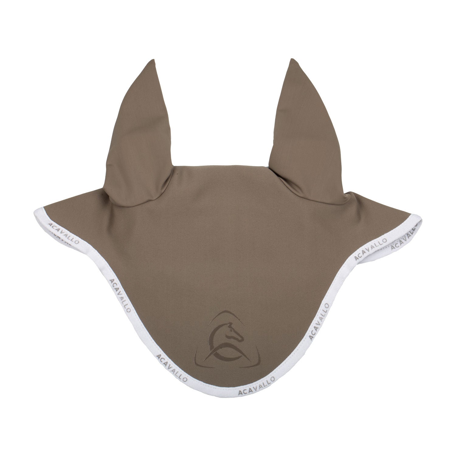 Elastane fly veil silicone logo.