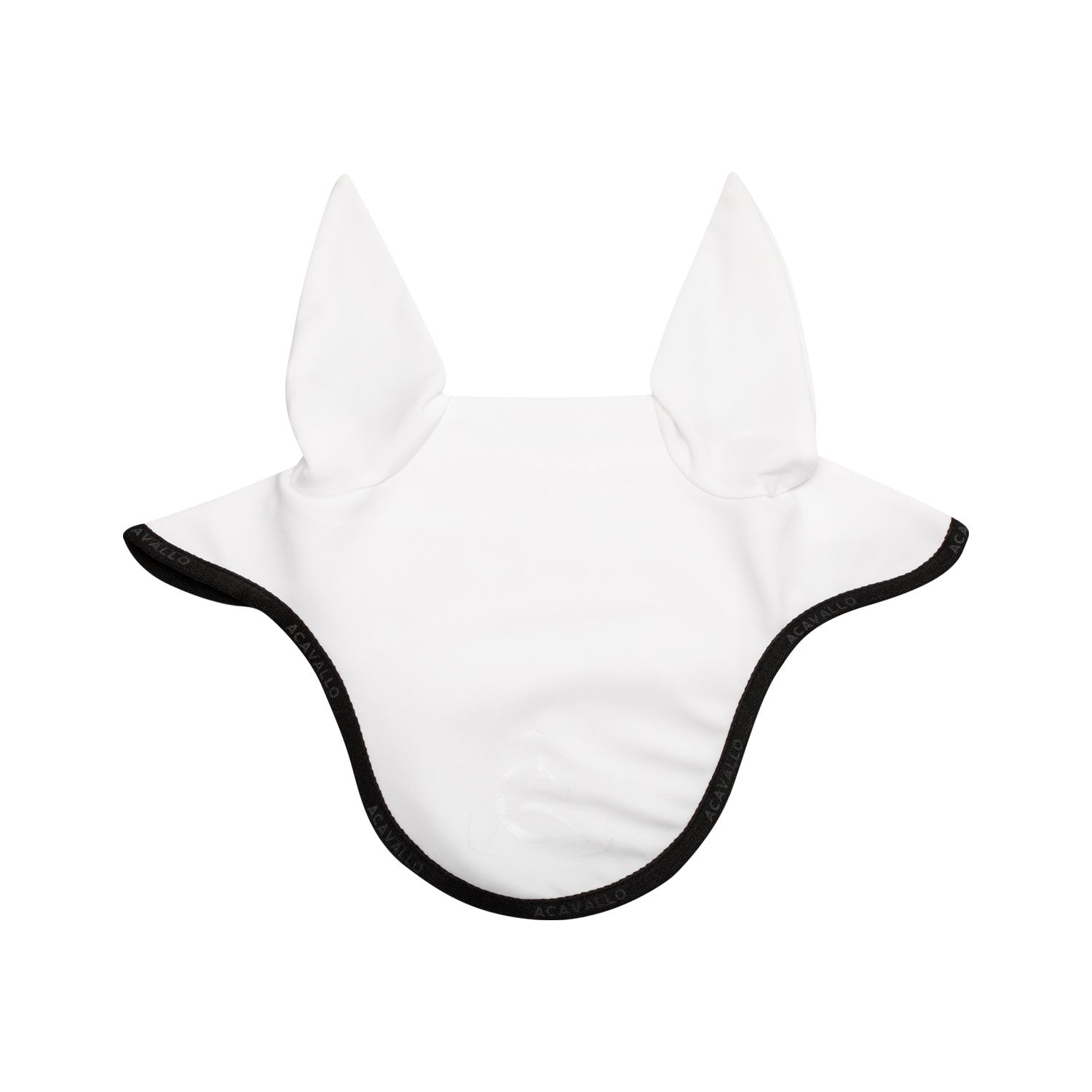 Elastane fly veil silicone logo.