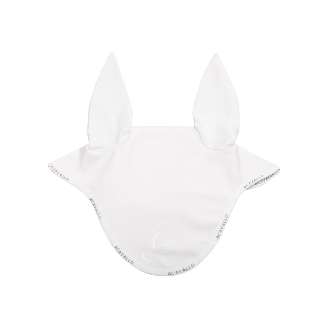 Elastane fly veil silicone logo.