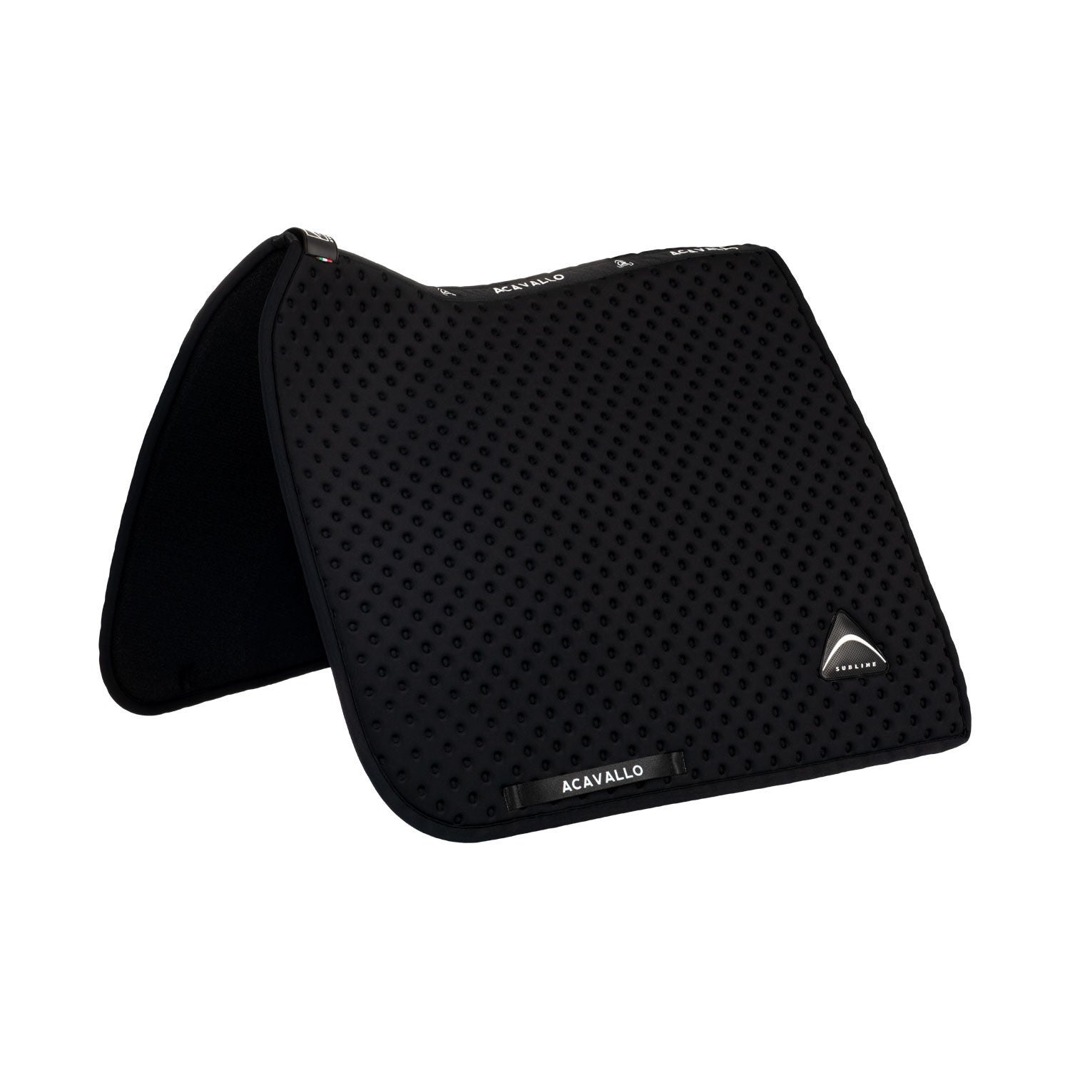 Sublime dotted dressage saddle pad in technical fabric.
