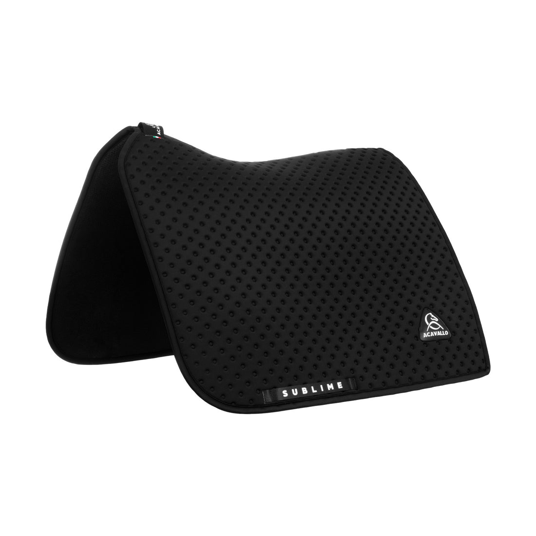 Sublime dotted dressage saddle pad in technical fabric.
