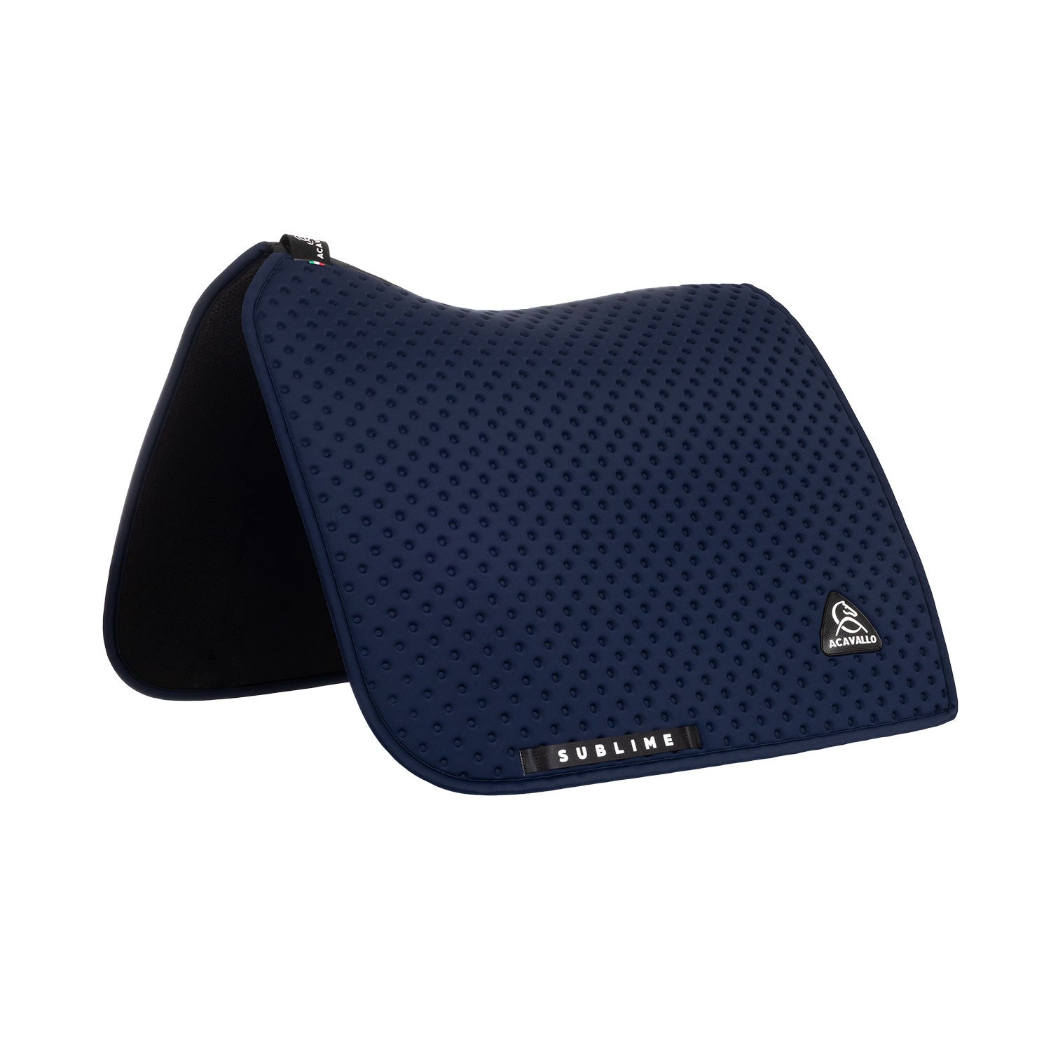 Sublime dotted dressage saddle pad in technical fabric.