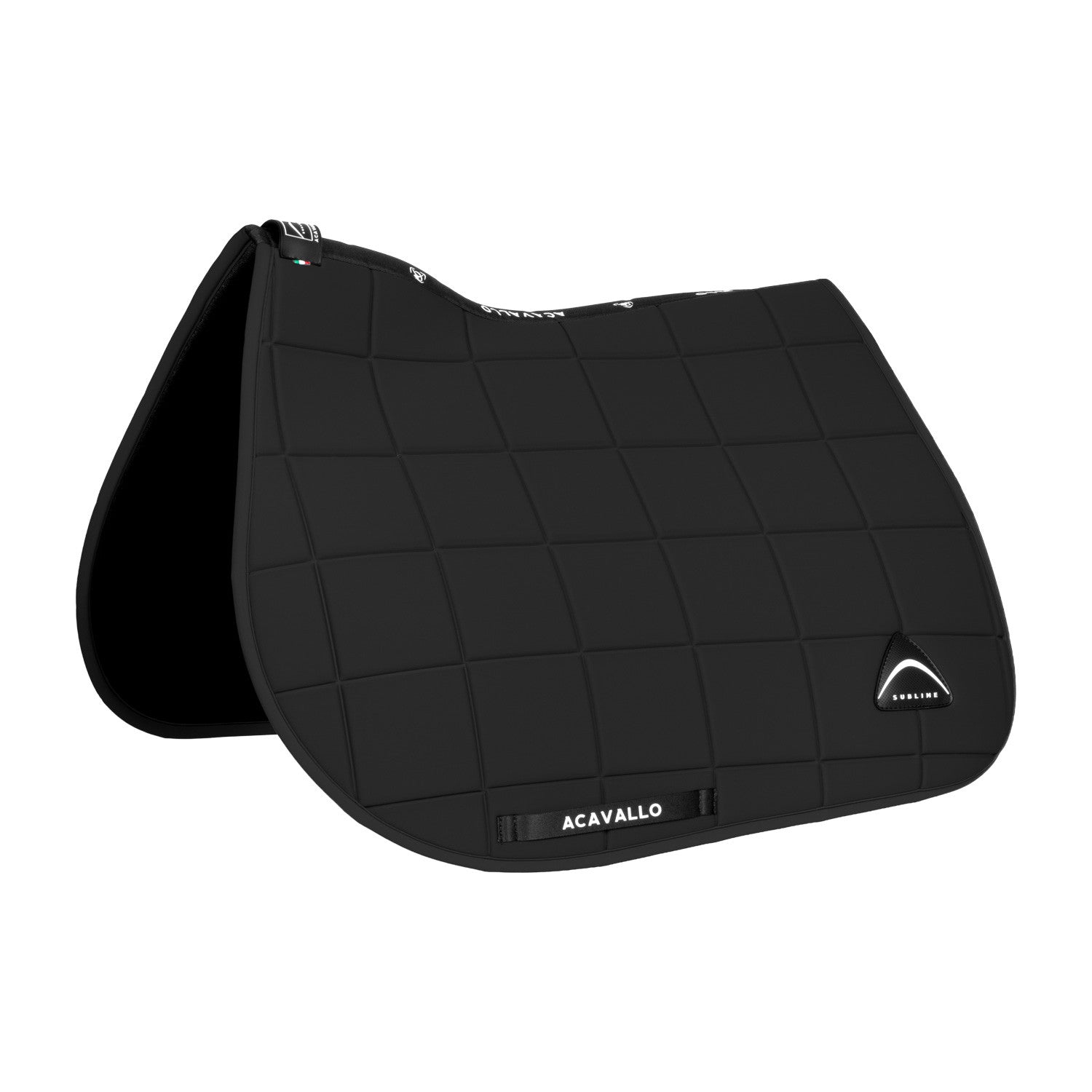 Sublime jumping saddle pad in square technical fabric.