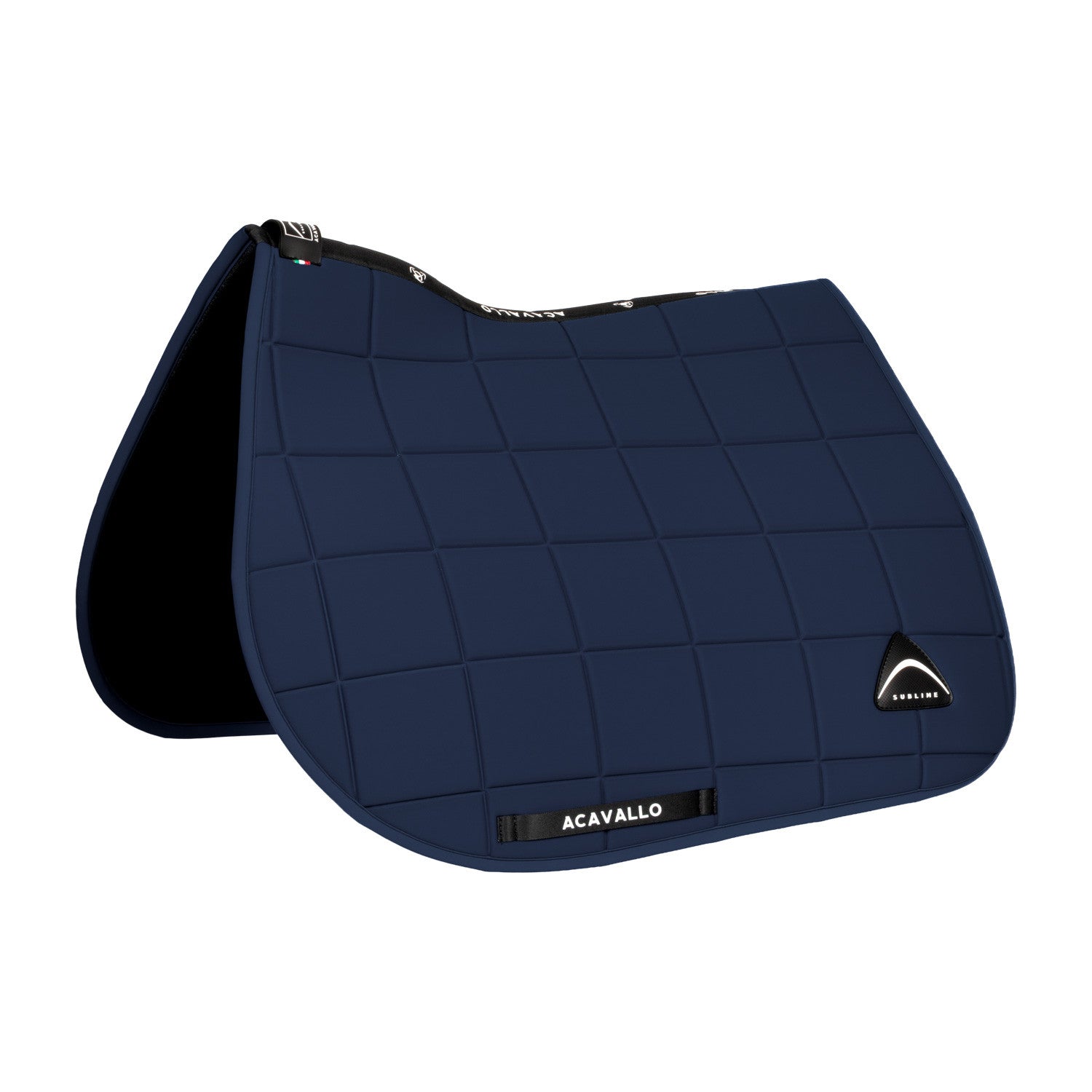 Sublime jumping saddle pad in square technical fabric.