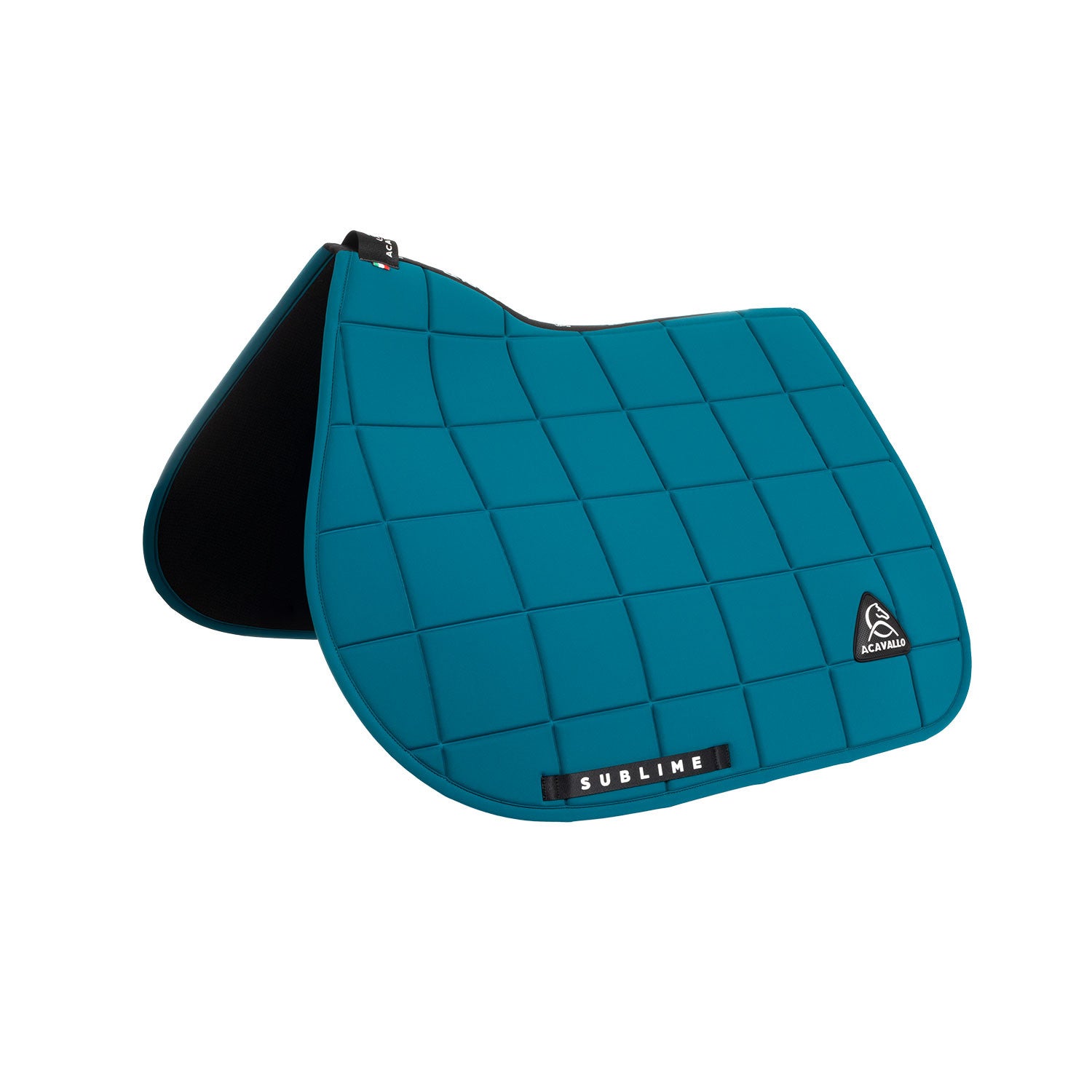 Sublime jumping saddle pad in square technical fabric.
