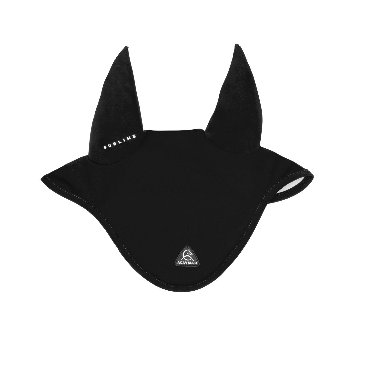 Sublime spandex fly veil with silicone logo patch.