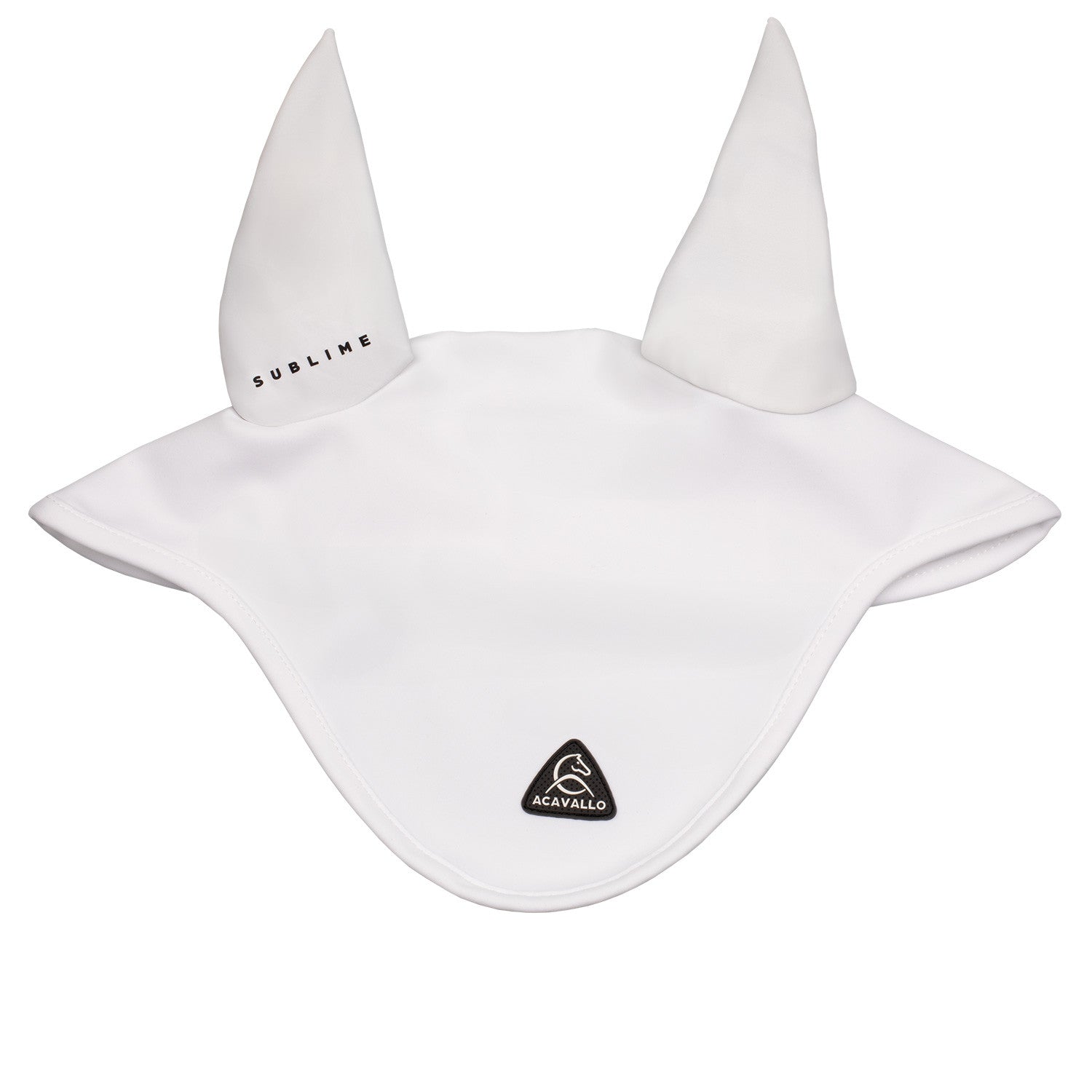 Sublime spandex fly veil with silicone logo patch.