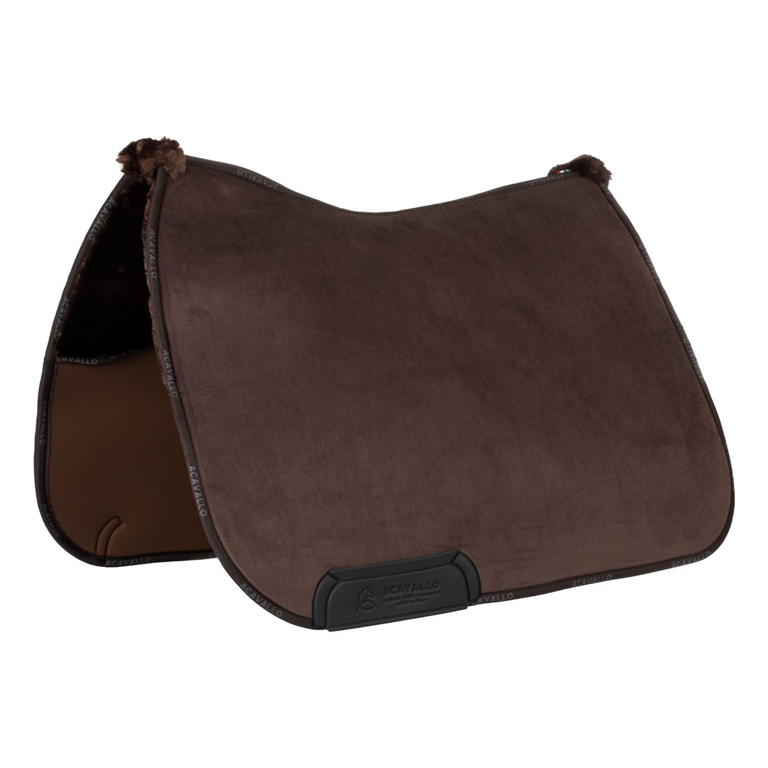 Saddle pad DS CW-3DS louvre shaped internal faux sheepskin.