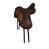 Mantegna dressage saddle long knee blocks.
