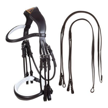 Giocanda bridle calfskin &amp; double reins.
