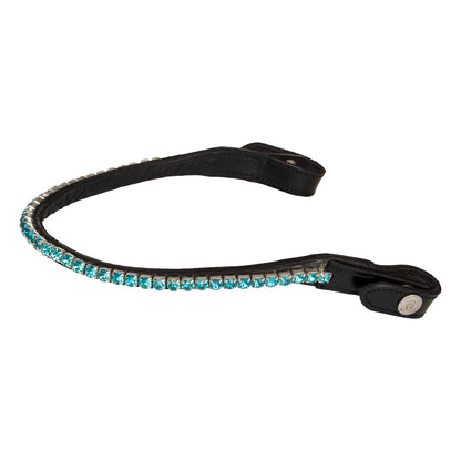 Acavallo Browband Calfskin &amp; Round Crystals