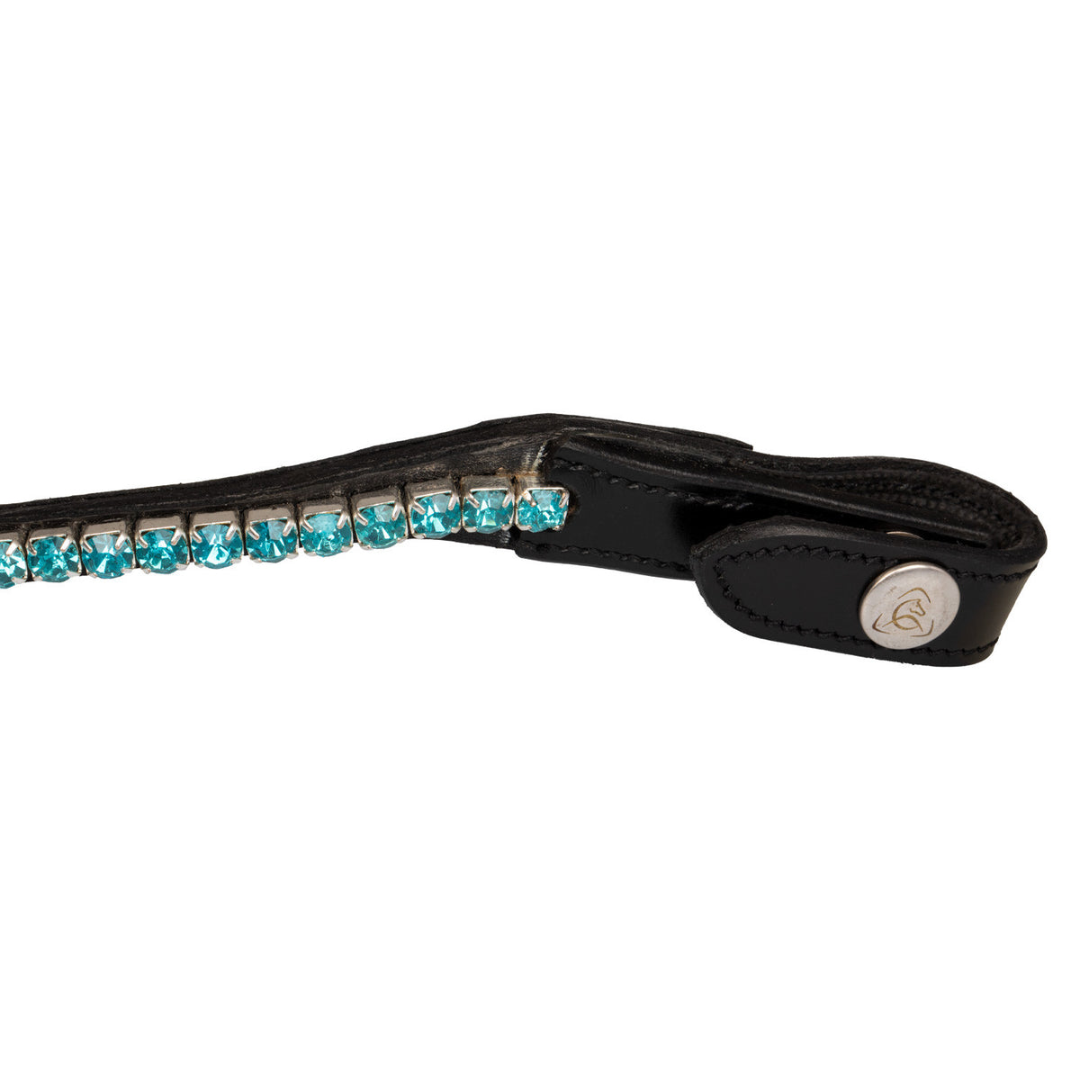 Acavallo Browband Calfskin &amp; Round Crystals