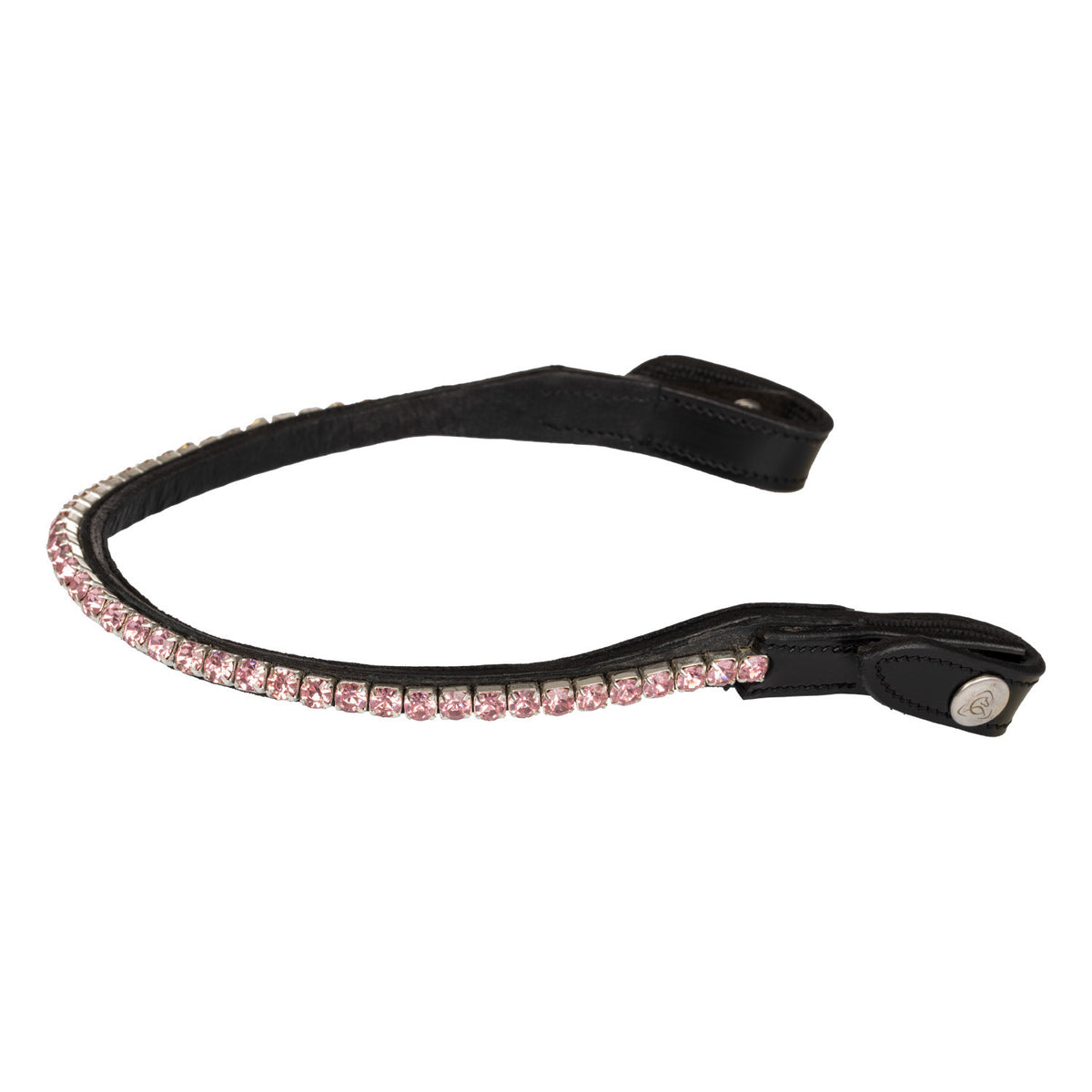 Acavallo Browband Calfskin &amp; Round Crystals