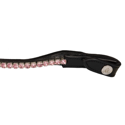 Acavallo Browband Calfskin &amp; Round Crystals