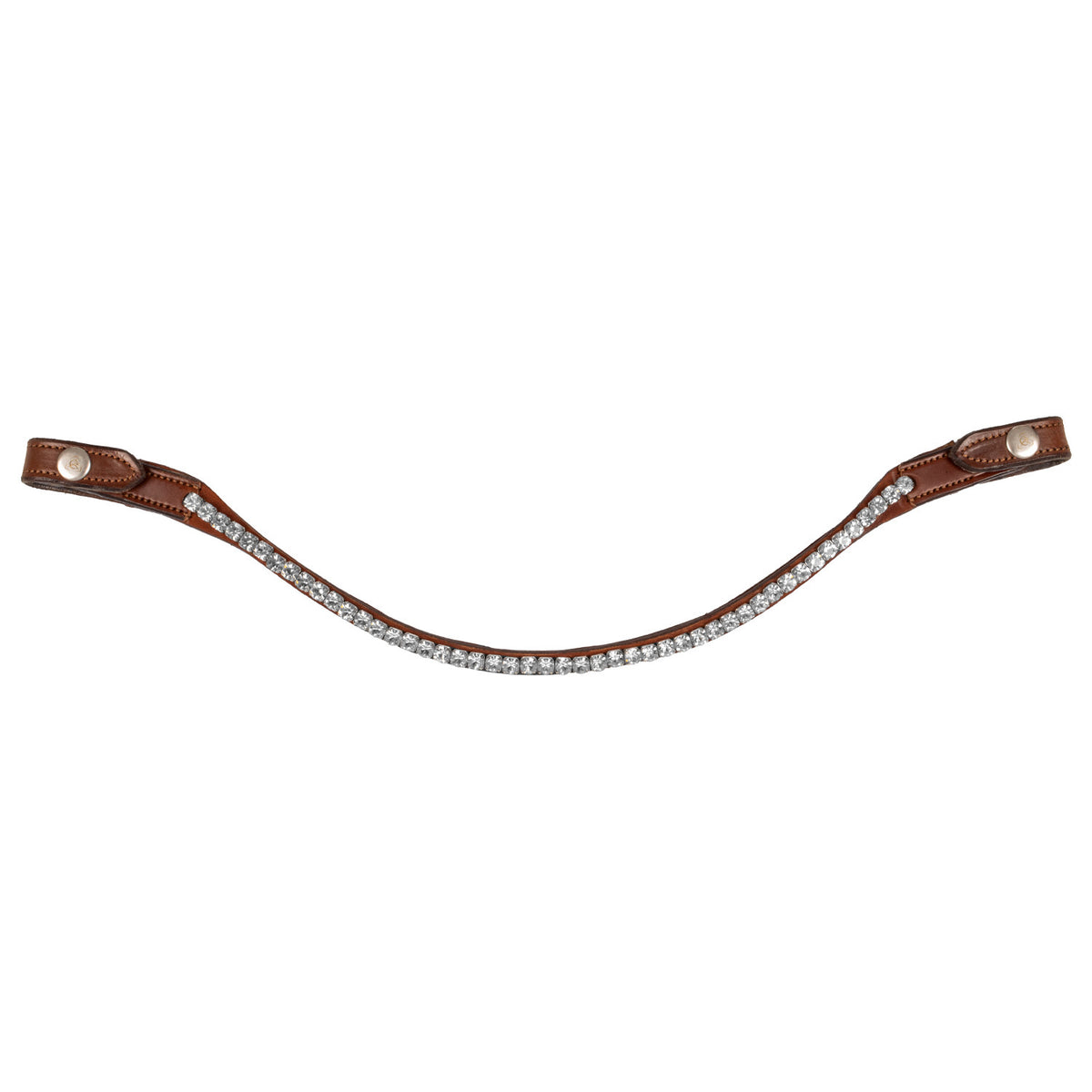 Acavallo Browband Calfskin &amp; Round Crystals