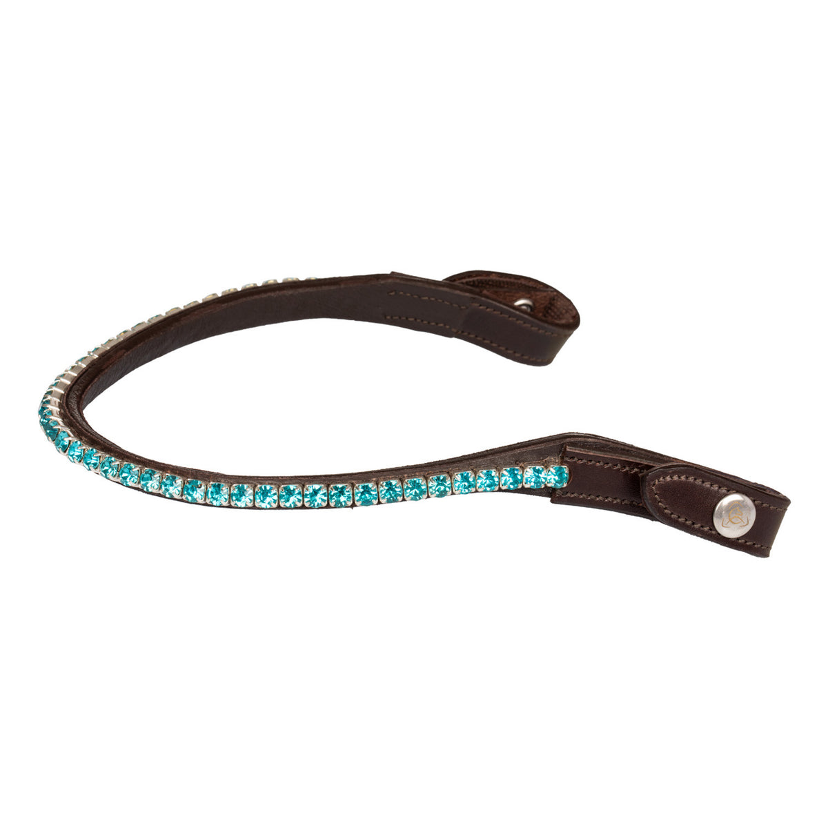 Acavallo Browband Calfskin &amp; Round Crystals
