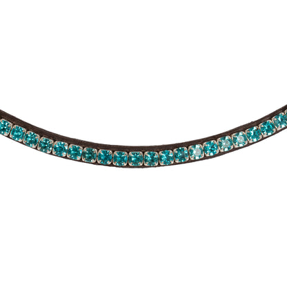 Acavallo Browband Calfskin &amp; Round Crystals